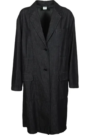 Aspesi Frakke, Dame, Blå, XS, Denim, Denim Støvfrakke