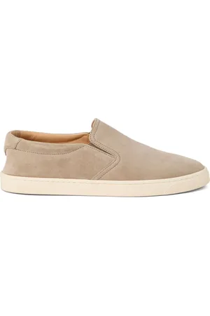 Brunello Cucinelli Sko, Herre, , 43 EU, Suede, Slip-on Sneakers