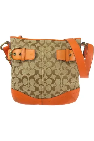Coach Pre-owned, Dame, , ONE SIZE, Uld, Pre-owned Canvas skuldertasker