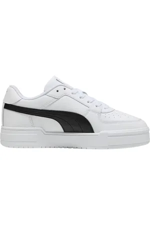 PUMA Sko, Herre, Hvid, 43 EU, Uld, Klassiske Hvide Sorte Sneakers