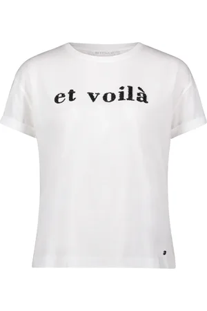 Betty & Co Top, Dame, Hvid, L, Afslappet skjorte med broderi
