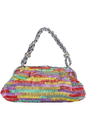 Bottega Veneta Pre-owned, Dame, Flerfarvet, ONE SIZE, Uld, Pre-owned Laeder clutches