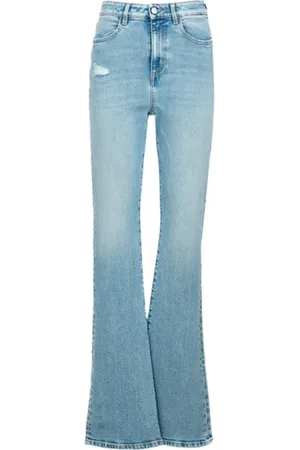 Icon Denim Jeans, Dame, Blå, W24, Klar Blå Jeans