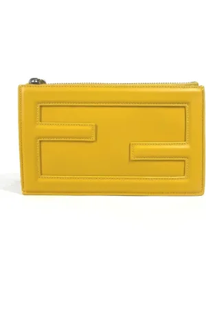 Fendi Pre-owned, Dame, Gul, ONE SIZE, Tyl, Pre-owned Laeder fendi-tasker