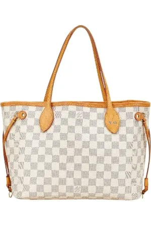 LOUIS VUITTON Pre-owned, Dame, Hvid, ONE SIZE, Uld, Pre-owned Canvas totes