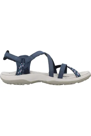 Skechers Sko, Dame, Blå, 39 EU, Slim Reggae Flade Sandaler