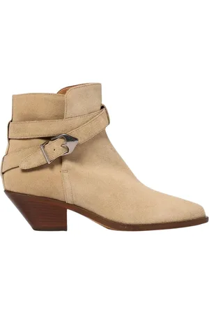 Isabel Marant Sko, Dame, , 40 EU, Suede, Suede Buckle Ankelstøvler