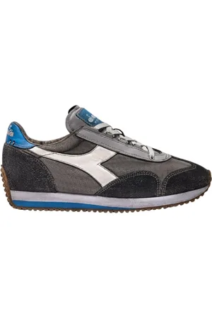 Diadora Sko, Herre, Grå, 45 EU, Stone Washed Sneakers til Mænd