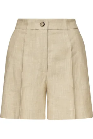 Pinko Shorts, Dame, , S, Højtaljet Sand Shorts Frisottina Blanding