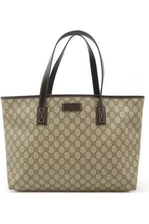 Gucci Pre-owned, Dame, , ONE SIZE, Tyl, Pre-owned Canvas gucci-tasker