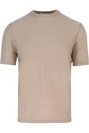 Paolo Pecora Top, Herre, Brun, XL, Bomuld, Afslappet Bomuld T-shirts og Polos
