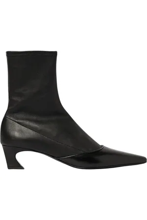 Acne Studios Sko, Dame, Sort, 37 EU, Læder, Sort Læder Lav Hæl Støvler