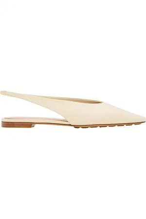 Bottega Veneta Sko, Dame, , 41 EU, Ivory Slingback Pumps