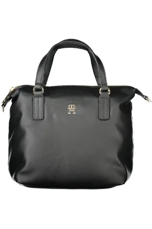 Tommy Hilfiger Taske, Dame, Sort, ONE SIZE, Uld, Sort dame taske med justerbar rem