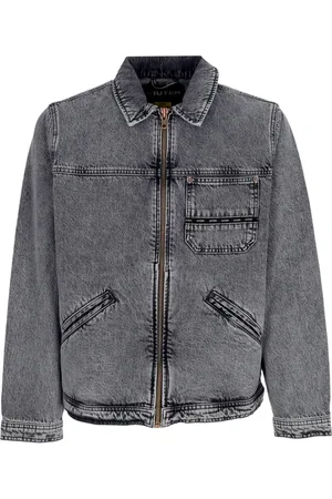 IUTER Jakke, Herre, Grå, M, Denim, Denim Ally Grå Blegning Jakke