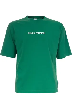 Aspesi Top, Herre, Grøn, M, Bomuld, Bomuld T-shirt med Print