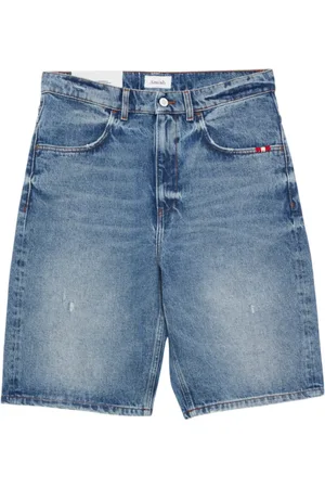 AMISH Shorts, Herre, Blå, W32, Denim, Afslappet pasform Denim Bermuda Shorts