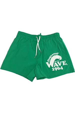 Dsquared2 Badetøj, Herre, Grøn, XL, Surfer Gang Rave Boxershorts