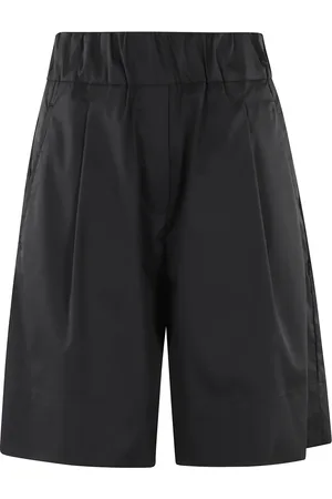 MYTHS Shorts, Dame, Sort, 2XS, Bomuld, Sort Bermuda Shorts Letvægts Bomuld