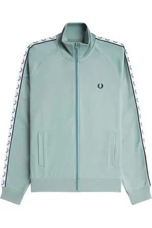 Fred Perry Sweathshirts & Hoodies, Herre, Blå, L, Bomuld, Retro Track Jacket