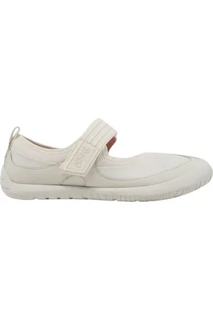 Camper Sko, Dame, Hvid, 39 EU, Læder, Hvide Mary Jane Ballet Flats