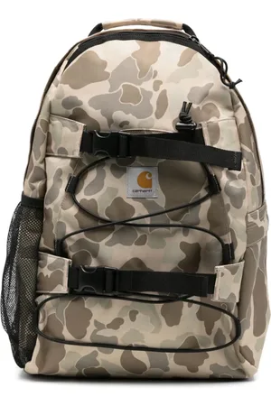 Carhartt Taske, Herre, Flerfarvet, ONE SIZE, Uld, Beige Rygsæk med Lynlås og Spænde