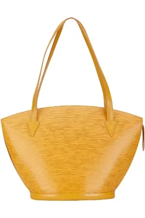LOUIS VUITTON Pre-owned, Dame, Gul, ONE SIZE, Uld, Pre-owned Laeder totes