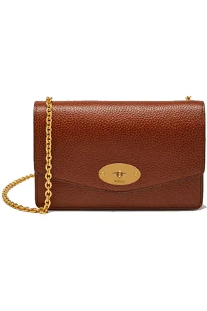 MULBERRY Taske, Dame, Brun, ONE SIZE, Læder, Small Darley Two Tone Oak Lædertaske