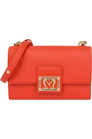 Moschino Taske, Dame, Rød, ONE SIZE, Uld, Saffiano PU Håndtaske