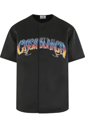 Casablanca Skjorte, Herre, Sort, L, Aften Baseball Skjorte