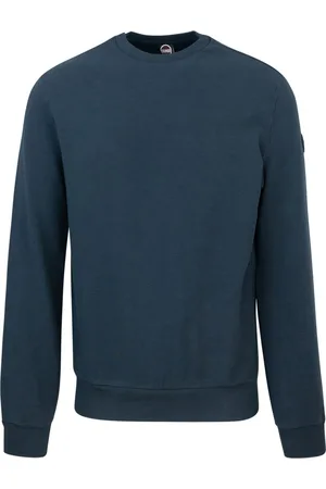 Colmar Sweathshirts & Hoodies, Herre, Blå, S, Bomuld, Blå Trøje Regular Fit Forårsvægt