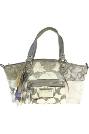 Coach Pre-owned, Dame, Flerfarvet, ONE SIZE, Uld, Pre-owned Canvas totes