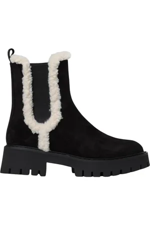 Michael Kors Sko, Dame, Sort, 37 EU, Sort Shearling Ankelstøvler