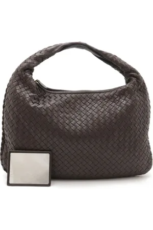 Bottega Veneta Pre-owned, Dame, Brun, ONE SIZE, Uld, Pre-owned Laeder skuldertasker