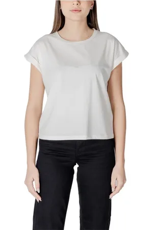 Liu Jo Top, Dame, Hvid, S, Bomuld, Bomuld T-shirt med elastan, behagelig og alsidig