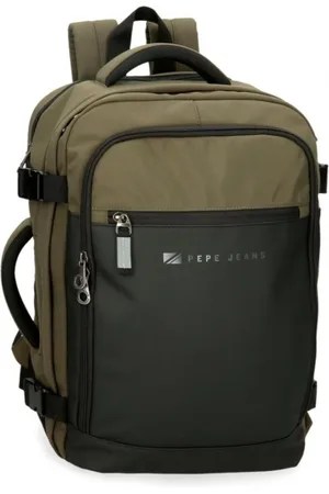 Pepe Jeans Taske, unisex, Grøn, ONE SIZE, Læder, Rejserygsæk Unisex Voksen Jarvis