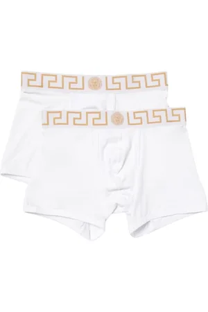 VERSACE Undertøj, Herre, Hvid, L, Bomuld, Luksus Key Boxer Briefs