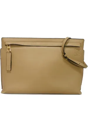 Loewe Pre-owned, Dame, Brun, ONE SIZE, Uld, Pre-owned Laeder crossbody-tasker