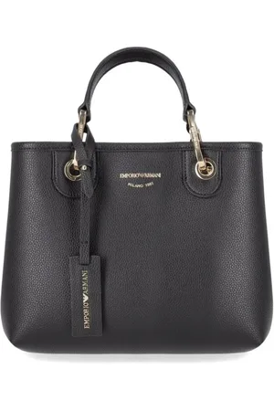 Emporio Armani Taske, Dame, Sort, ONE SIZE, Læder, Sort Eco-Læder Indkøbstaske