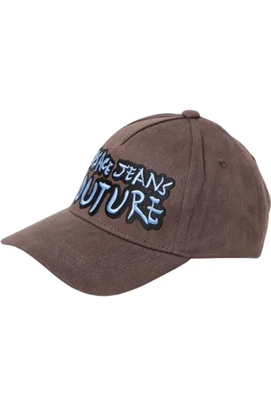 VERSACE Tilbehør, Herre, Brun, ONE SIZE, Broderet Logo Baseball Hat