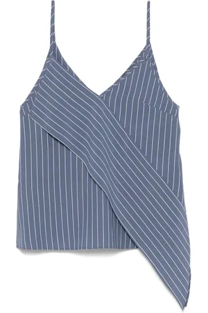 Dondup Top, Dame, Blå, XS, Stribet Top