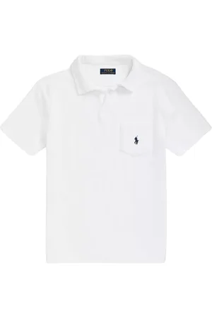 Ralph Lauren Top, Herre, Hvid, S, Hvid Polo Custom Slim Fit skjorte
