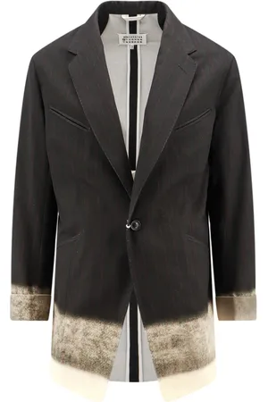 Maison Margiela Jakke, Herre, Sort, M, Bomuld, Sort Bomuldsknapjakke