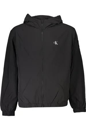 Calvin Klein Jakke, Herre, Sort, 2XL, Sporty hættetrøje sort jakke
