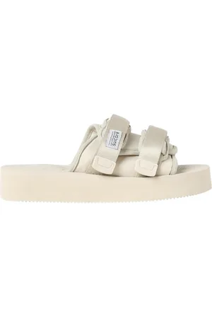SUICOKE Sko, Herre, Hvid, 45 EU, Uld, Justerbare Stropper Stilfulde Sandaler