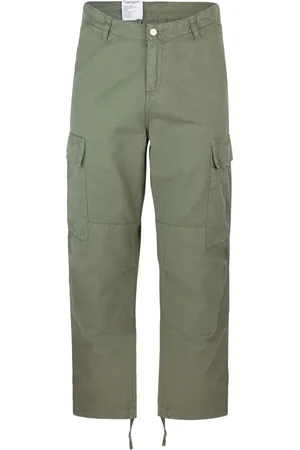 Carhartt Bukser, Herre, Grøn, W32, Bomuld, Grønne Bukser Regular Fit Bomuld