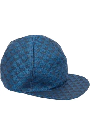 Emporio Armani Pre-owned, Herre, Blå, ONE SIZE, Tyl, Pre-owned Canvas hatte