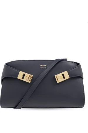 Salvatore Ferragamo Taske, Dame, Blå, ONE SIZE, Uld, ‘Kram’ Skuldertaske