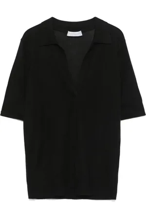 GABRIELA HEARST Top, Dame, Sort, S, Klassisk Polo Skjorte til Mænd