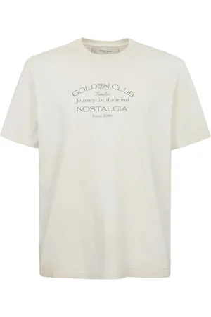 Golden Goose Top, Herre, Hvid, L, Bomuld, Bomuld T-shirt med Print